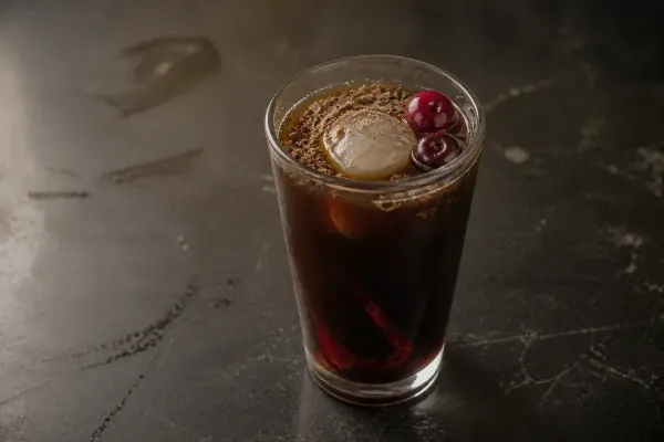 Black Forest Cold Brew, a finished drink served by Rhine Coffee
