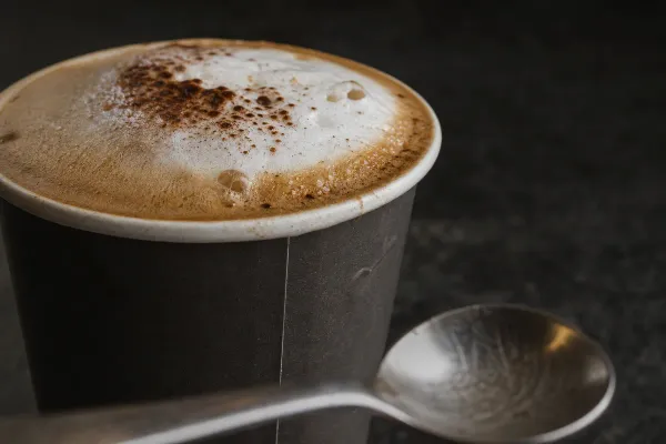 Cappuccino, a finished drink served by Rhine Coffee